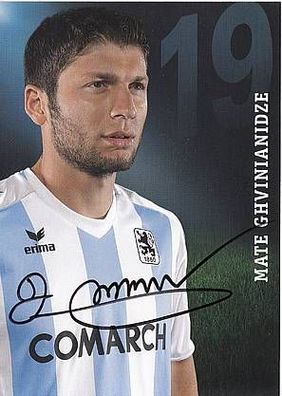 Mate Ghvinianidze TSV 1860 München 2010-11 Autogrammkarte + A34755
