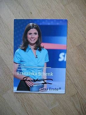 WDR Sportschau Fernsehmoderatorin Franziska Schenk - handsigniertes Autogramm!!!