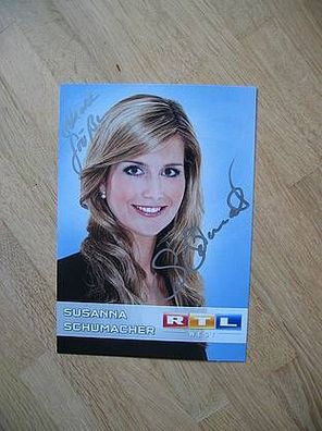 RTL Fernsehmoderatorin Susanna Schumacher - handsigniertes Autogramm!!!