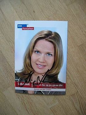 WDR Fernsehmoderatorin Kerstin von der Linden - handsigniertes Autogramm!!!
