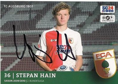 Stepan Hain FC Augsburg 2009-10 Autogrammkarte + A34962