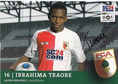 Ibrahima Traore FC Augsburg 2009-10 Autogrammkarte + A34968