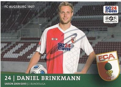 Daniel Brinkmann FC Augsburg 2009-10 Autogrammkarte + A34977