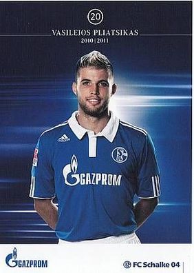 Vasileios Pliatsikas FC Schalke 04 2010-11 Autogrammkarte + A35091 OU