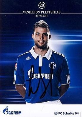 Vasileios Pliatsikas FC Schalke 04 2010-11 Autogrammkarte + A35092