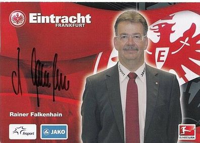 Rainer Falkenhain Eintracht Frankfurt 2010-11 Autogrammkarte + A34630