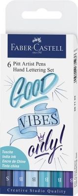 Faber-Castell Tuschestift Pitt Artist Pen, 6er Etui (267123)
