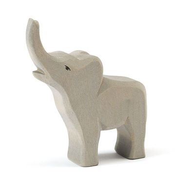 Elefant klein trompetend - Ostheimer 20422 Holzfigur NEU