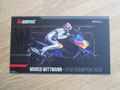 BMW Motorsport Rennfahrer Marco Wittmann - handsigniertes Autogramm!!