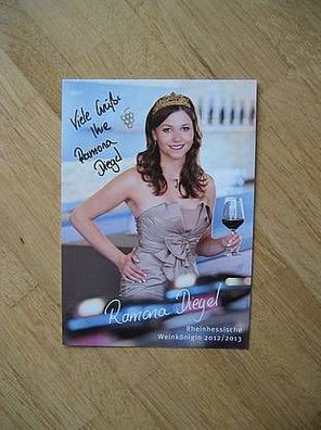 Rheinhessische Weinkönigin 2012/2013 Ramona Diegel - handsigniertes Autogramm!!!