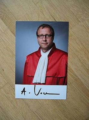 Präsident Bundesverfassungsgericht Prof Dr. Andreas Voßkuhle handsigniertes Autogramm