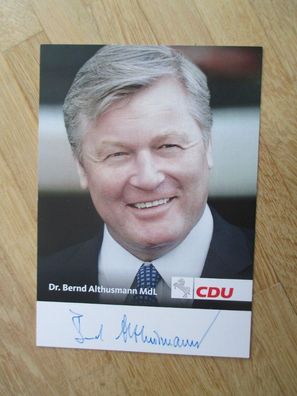 Niedersachsen Minister CDU Dr. Bernd Althusmann - handsigniertes Autogramm!!!
