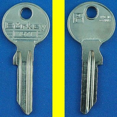 Schlüsselrohling Börkey 1671 für verschiedene Abus, Pfaffenhain Profilzylinder