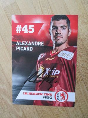 Eishockey Bundesliga DEG Düsseldorfer EG Alexandre Picard - hands. Autogramm!!!