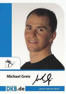 Michael Greis Autogrammkarte original Signiert Biathlon + A35207