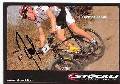 Thomas Zahnd Autogrammkarte Original Signiert Radfahren + A35299