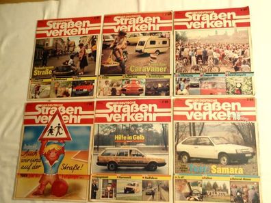 6 x Der Deutsche Straßenverkehr 1989 Nr. 1,2,3,6,7,8 DDR Oldtimer