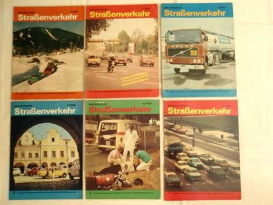 6 x Der Deutsche Straßenverkehr 1982 Nr. 2,7,9,10,12 + 1980/8 , DDR Oldtimer