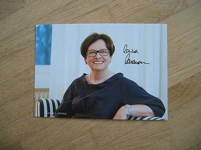 Schweiz Bundeskanzlerin Corina Casanova - handsigniertes Autogramm!!!