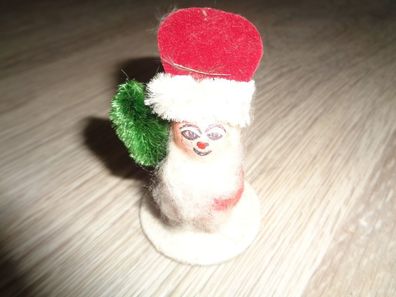 kleiner Weihnachstmann auf Pappe - Sebnitz DDR