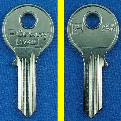 Schlüsselrohling Börkey 1742 für verschiedene Abus Vorhängeschlösser 65/40 + 45 mm
