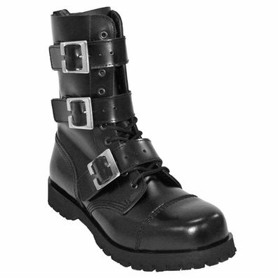 Boots & Braces Stiefel 10-Loch Buckle Zip
