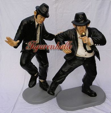 Blues Brothers Figuren Jack & Elwood Dekofiguren Fan Artikel Film DVD Tanzend groß