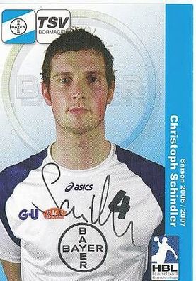 Christoph Schindler TSV Dormagen TOP AK 2006-07 Original Signiert Handball + A35594