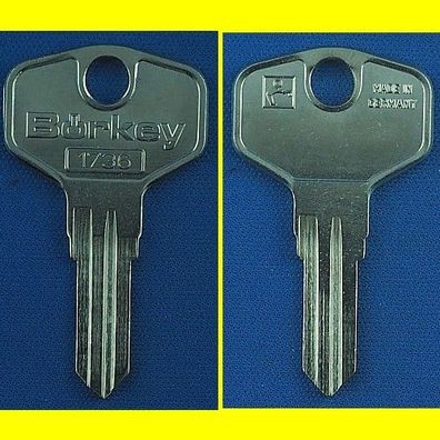 Schlüsselrohling Börkey 1736 für verschiedene Burgwächter Hebelzylinder ZBK 70-74
