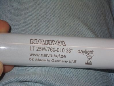 NARVA LT 25W/760-010 33" DayLight www. narva-bel. de CE Made in Germany III E