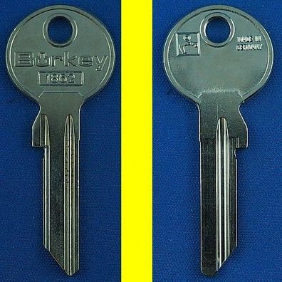 Schlüsselrohling Börkey 1862 für verschiedene Abus, Pfaffenhain Profilzylinder