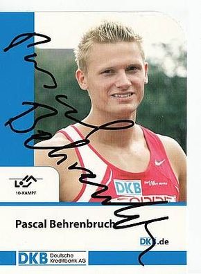 Pacal Behrenbruch Autogrammkarte Original Signiert Leichathletik + A35659