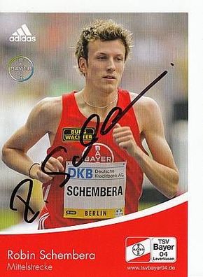 Robin Schembera Autogrammkarte Original Signiert Leichathletik + A35759