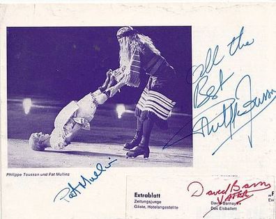 Pat Mullins, David Barney, Philippe Tousson TOP Orig. Sign. Eiskunstlauf + G 5307
