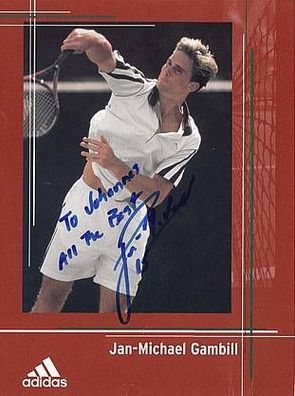 Jan-Michael Gambill Autogrammkarte Original Signiert Tennis + G 5321