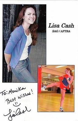 Lisa Cash Autogrammkarte Original Signiert Boxen + G 5332
