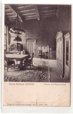 55656 Feldpost Ak Leipzig neues Rathaus Zimmer des Bürgermeisters 1915
