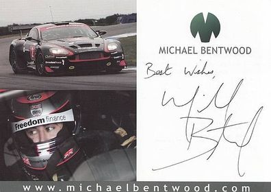 Michael Bentwood Autogrammkarte Original Signiert Motorsport + G 5359