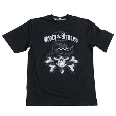 Boots & Braces T-Shirt Boots & Braces Bad Skull