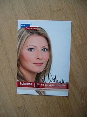 WDR Fernsehmoderatorin Annika Wichmann - handsigniertes Autogramm!!!