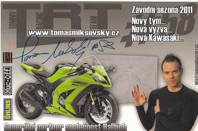 Tomas Miksovsky Autogrammkarte Original Signiert Motorsport + G 5390