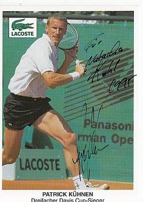 Patrick Kühnen Autogrammkarte Original Signiert Tennis + A35985