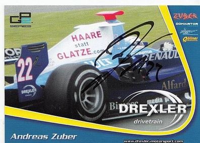 Andreas Zuber Autogrammkarte Original Signiert Motorsport + A36132