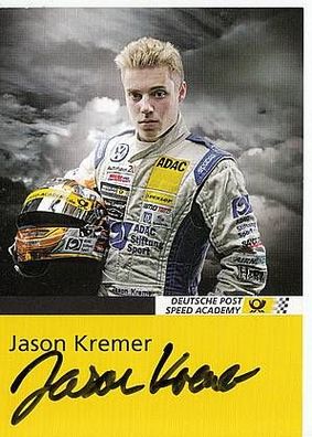Jason Kremer Autogrammkarte Original Signiert Motorsport + A36134