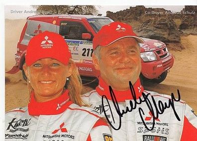 Andrea Mayer Autogrammkarte Original Signiert Motorsport + A36136
