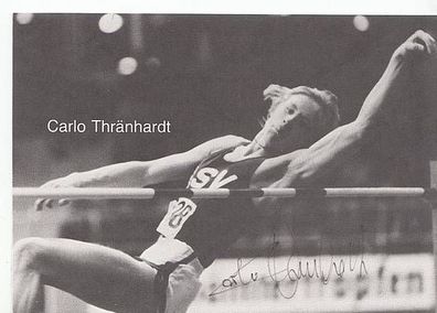 Carlo Tränhardt Autogrammkarte 80er Jahre Original Signiert Leichathletik + A35856