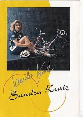 Sandra Kratz Autogrammkarte Original Signiert Radfahren + A35945