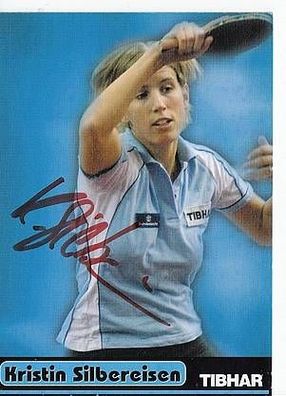 Kristin Silbereisen Autogrammkarte Original Signiert Tischtennis + A36045