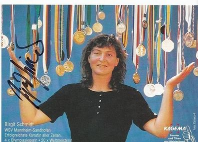 Birgit Schmidt Autogrammkarte Original Signiert Rudern + A36069