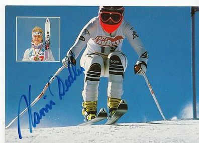 Karin Dedler Autogrammkarte Original Signiert Skialpin + A36185